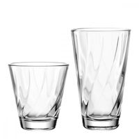 lote de 12 vasos de agua de 215 y 300 ml