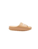 chanclas lacoste slides  sandals mujer beige