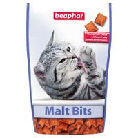 beaphar bocaditos de malta malt-bits snack para gatos - 150 g