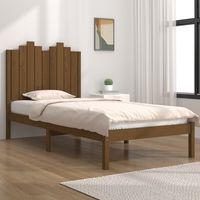 vidaxl estructura de cama madera maciza pino marron miel 100x200 cm