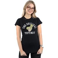 disney camiseta manga larga original topknot para mujer