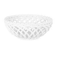 cesta de gres blanco