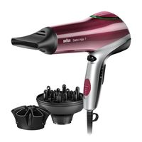 braun satin hair 7 hd770e secador de pelo 2200w rojoplata