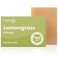 friendly soap lemongrass  hemp bath soap - 95g