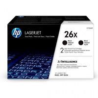 toner original hp laserjet 26x alta capacidad negro pack 2 unidades