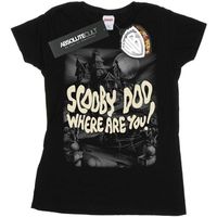 scooby doo camiseta manga larga scary castle para mujer