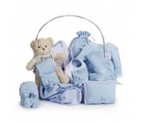 cesta bebe clasica plena azul
