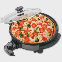 pizza pan electrica 36cm 40cm sarten electrica calienta super rapida super pizza pan paellera