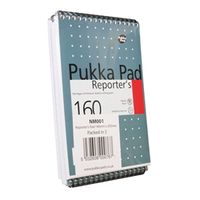 pukka pad wirebound metallic reporters shorthand notepad pack of 3