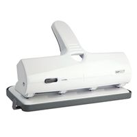 rapesco alu 40 heavy duty 4 hole punch white 1324