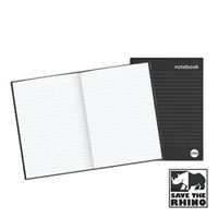 rhino a5 hardback notebook casebound 192 pages 8mm lined