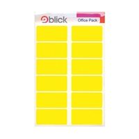 blick labels in office packs 25mmx50mm yellow 320 pack