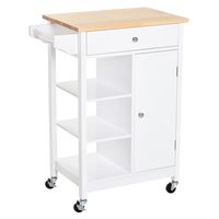 carrito de cocina blanco 66 x 395 x 865 cm