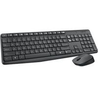 teclado  mouse logitech mk235 wireless inalambrico resistente a salpicaduras