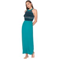 luna vestidos vestido largo de verano con espalda descubierta topaz para mujer