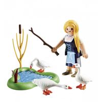 playmobil special plus huevo de pascua doncella con gansos