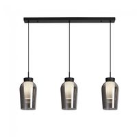 regleta colgante nora marmol negro 3 luces