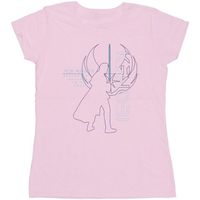 disney camiseta manga larga jedi master balance para mujer