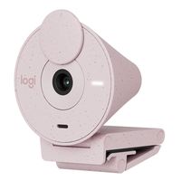 webcam logitech brio 300 rosado full hd usb tipo c