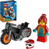 city 60311 stuntz moto acrobatica fuego set con moto de juguete juegos de construccion