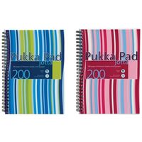 pukka pad polypropylene wirebound jotta notebook a5 bluepink 3 pack