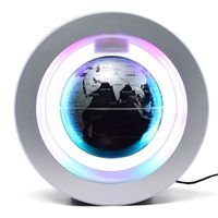 globo flotante con base multicolor led creativo 6 pulgadas levitacion magnetica antigravedad mapa del mundo giratorio para ninos regalo decoracion de escritorio de oficina en casa ensenanza demostracion