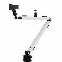 streamplify mount arm soporte para montaje en escritorio de microfonosmartphonering lamp blanco