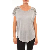 la vitrine de la mode blusa by la vitrine top c2163 gris para mujer