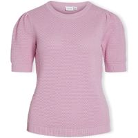 vila blusa noos dalo knit ss - pastel lavender para mujer