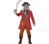 disfraz de pirata fantasma rojo para hombre