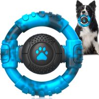 juguete duradero para masticar para perros juguete interactivo en forma de volante para jugar con perros juguete de entrenamiento para limpiar los dientes suministros para mascotas