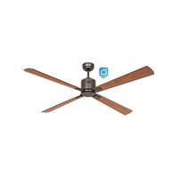 ventilador de techo con wifi casafan eco neo iii 152cm 949303w bronce  negro y teca