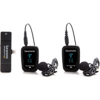 saramonic blink500 prox b4 sistema de microfono inalambrico para 2 personas con lavaliers y receptor lightning