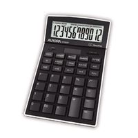 aurora dt920p desk calculator batterysolar power 12 digit - dt920p