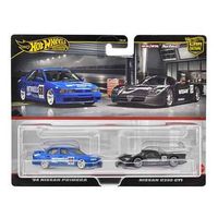 hot wheels pack 2 coches 94 nissan primera - nissan r390 gts