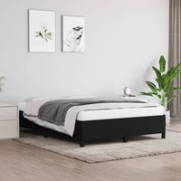 vidaxl cama sin colchon tela negro 140x200 cm