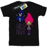 dc comics camiseta manga larga teen titans go girls night para mujer