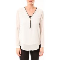 vera  lucy camisa chemisier simple blanc para mujer