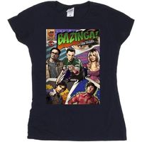 the big bang theory camiseta manga larga bazinga para mujer