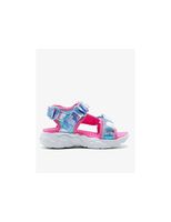 sandalias skechers rainbow racer nina light rosa azul