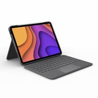 logitech folio touch funda con teclado oxford grey para ipad air 45 generacion