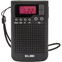 elbe rf-93 radio de bolsillo digital amfm con auriculares incluidos