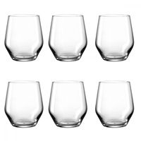 lote de 6 vasos de whisky de 310 ml de vidrio transparente