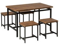 conjunto de comedor de mdf 4 personas l75