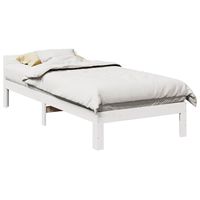 vidaxl cama sin colchon madera maciza de pino blanca 80x200 cm