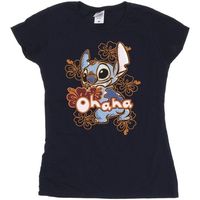 disney camiseta manga larga ohana para mujer