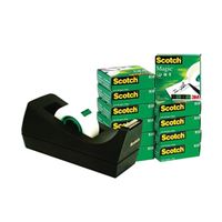 scotch magic tape 12 rolls and a free dispenser 19mmx33m - sm12