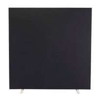 1600w x 1600h upholstered floor standing screen straight - fst1616sbk