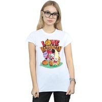 dc comics camiseta manga larga super friends para mujer