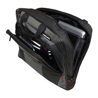 monolith nylon laptop messenger bag black and grey